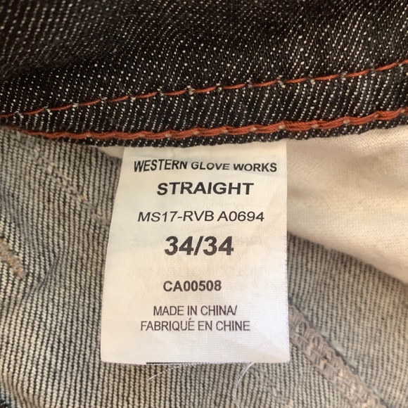 COPY - Men’s Western Glove Works 1921 Jeans - Picture 3 of 6